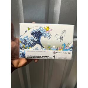 Pokemon Center Great Wave Pikachu & Friends Double Deck Box Sealed TCG